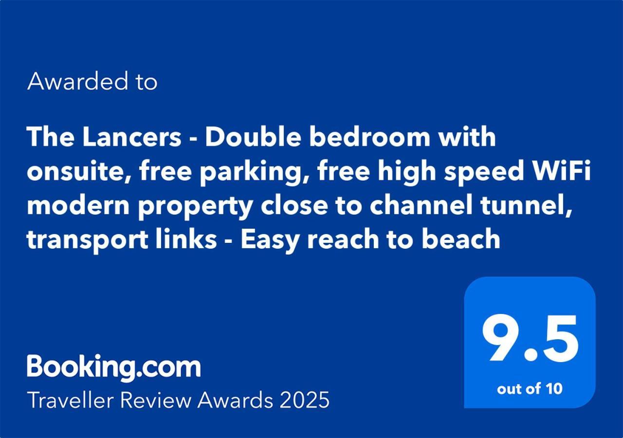 Modern Double Room With En-Suite, Parking & Fast Wifi - Close To Beach Sandgate Extérieur photo